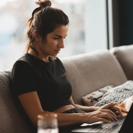 Woman with laptop